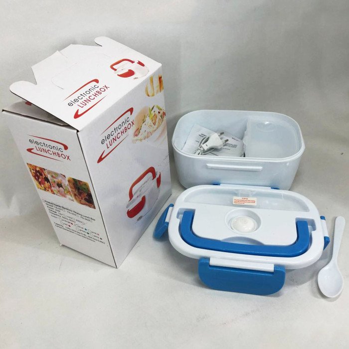 Ланч бокс електричний із підігрівом Lunch Heater 220 V Pro, ланч бокс від мережі. Колір: синій
