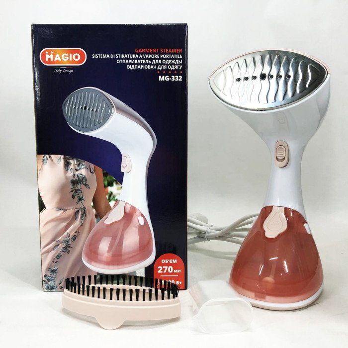 Відпарювач MAGIO MG-332, Побутовий ручний пароочисник, Компактний відпарювач