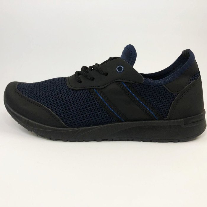 Кросівки чоловічі сітка 46 розмір. Літні кросівки, модні універсальні кросівки. Модель 46913. Колір: синій