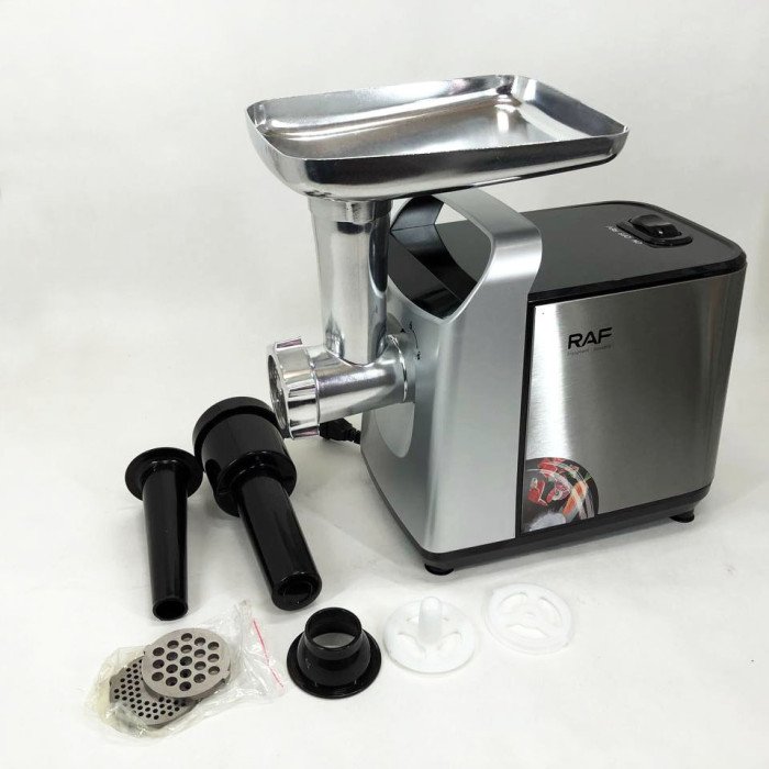 Електрична м'ясорубка RAF R.3396 з функцією реверс 2500W, електром'ясорубка для дому