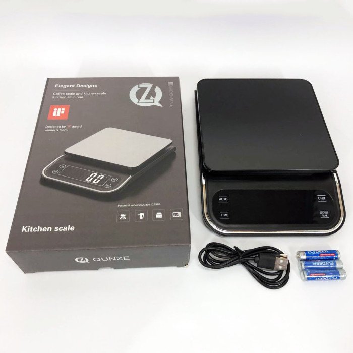 Ваги кухонні X-1, 5кг (0,1г), 3xAAA/USB, електронні ваги для зважування продуктів, кулінарні ваги