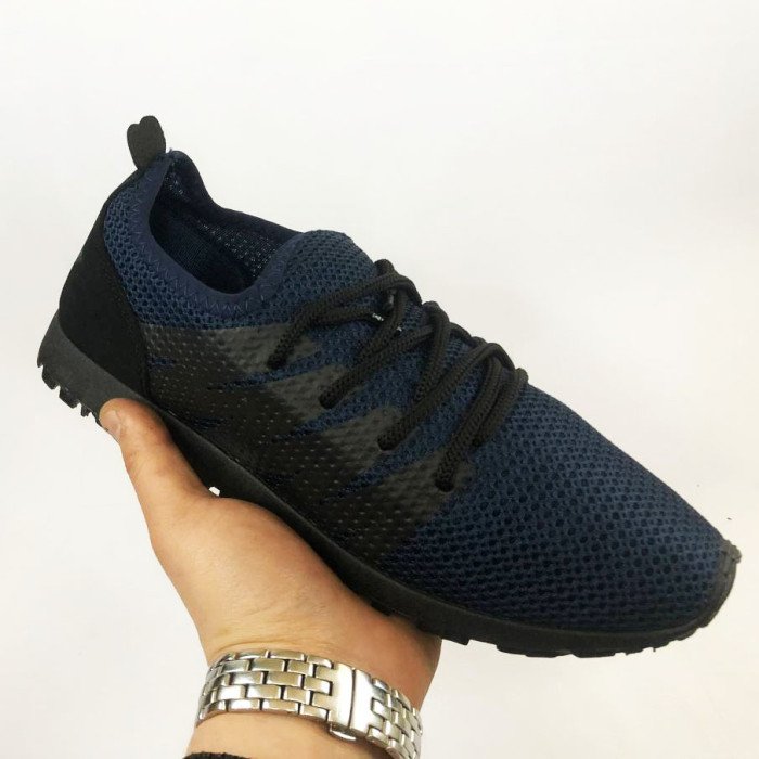 Кросівки літо чоловіча сітка 40 розмір | Текстильні кросівки | Модель 41373. Колір: синій