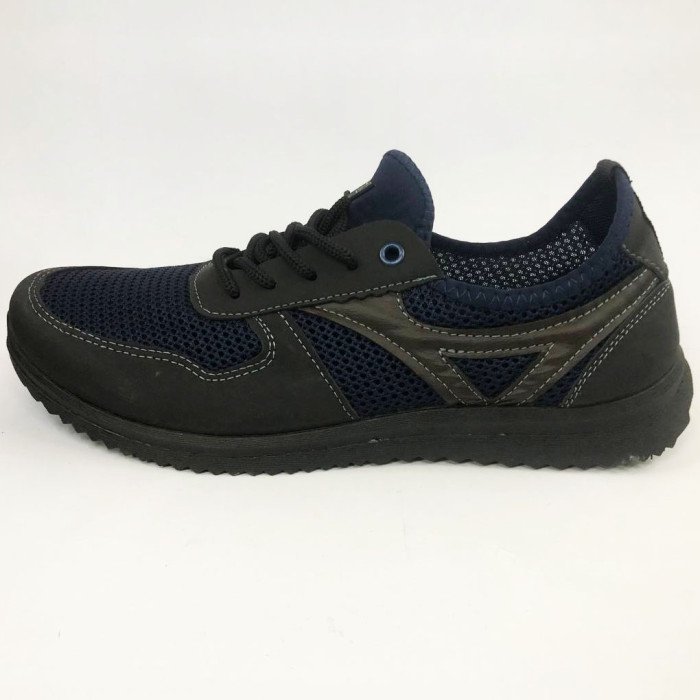 Текстильні кросовки сіткою 41 розмір. літні кросівки під джинси для чоловіків. Модель 91464. Колір: синій