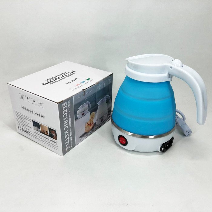 Електрочайник складаний Travel Folding 600 мл. Колір: блакитний