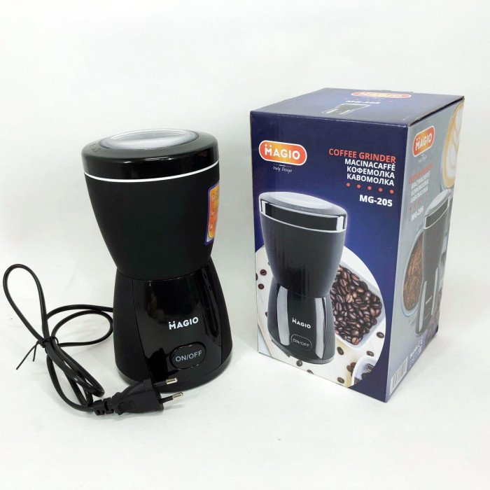 Кавомолка MAGIO MG-205 200 Вт, Кавомолка побутова електрична, Портативна кавомолка, Подрібнювач кави