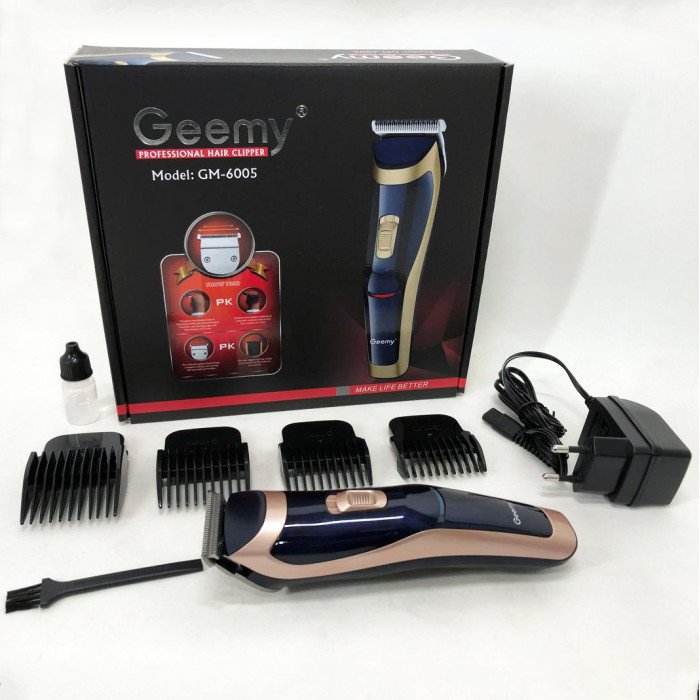Машинка для стрижки Gemei GM-6005, Багатофункціональна акумуляторна машинка для стрижки
