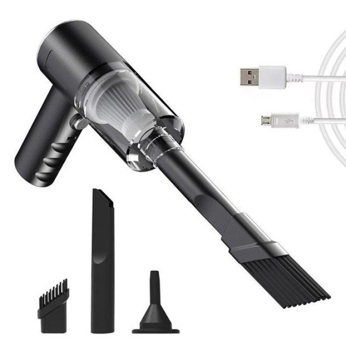 Ручний міні акумуляторний пилосос для машини / будинку з насадками AS-228