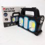 Ліхтар ручний на сонячній батареї 3в1 HB-6168-LED+2COB з боковою лампою, на 3 режими (з функцією Power Bank)