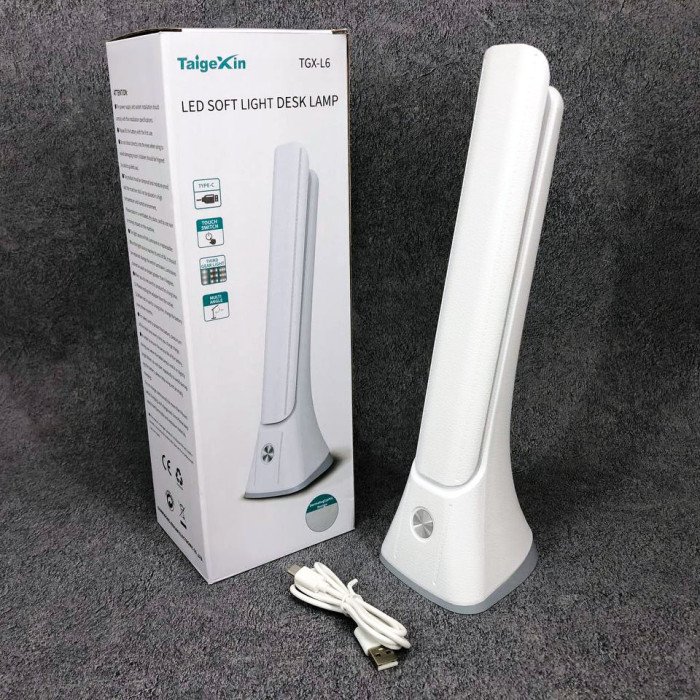 Настільна лампа з акумулятором Taigexin LED TGX-L6 4.5W 350lm 6500K USB 5V, лампа для столу школяра