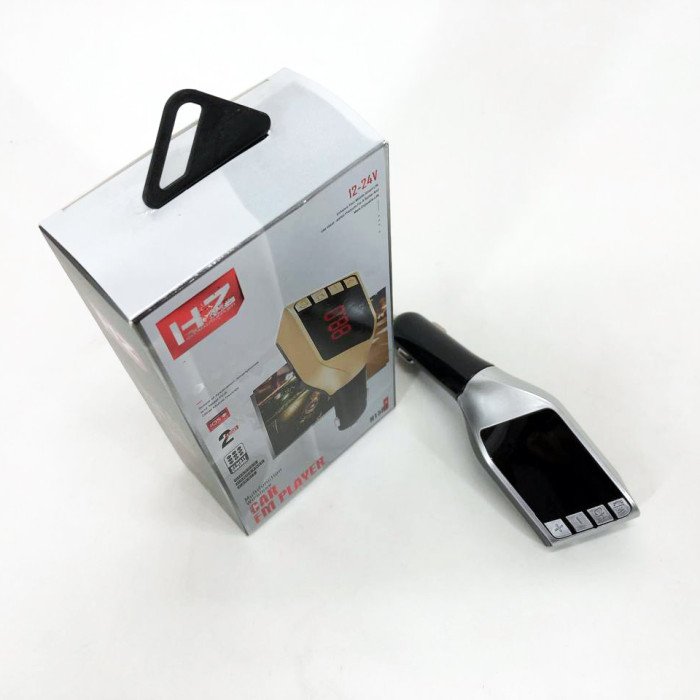 Автомобільний FM трансмітер модулятор H15 Bluetooth MP3, Bluetooth модулятор в машину. Колір: срібний