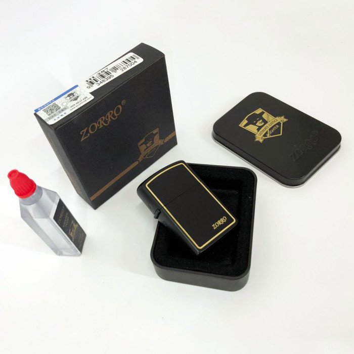 Запальничка бензинова Zorro HL-287, запальнички подарунки для чоловіків, оригінальна бензинова запальничка