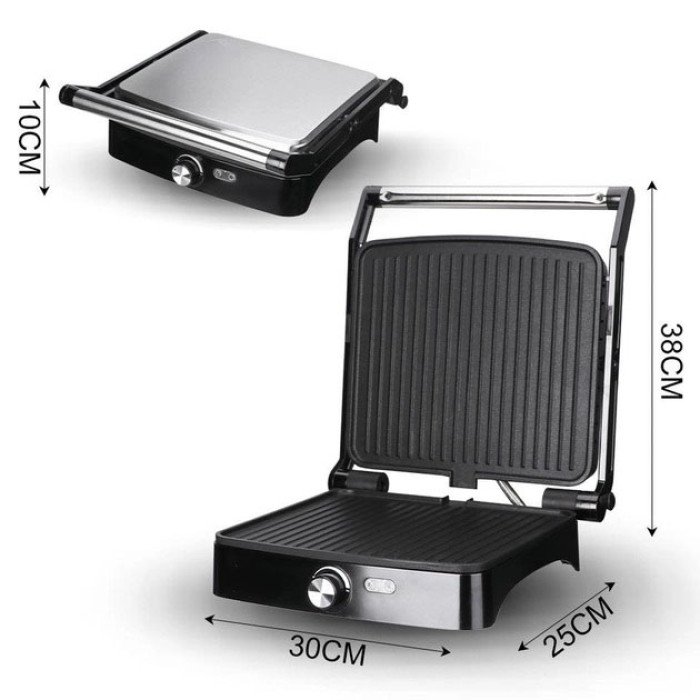 Контактний гриль електричний RAF R.2682 з антипригарним покриттям 1800W