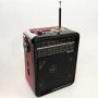 Радіоприймач GOLON RX-9100 USB+SD Радіо з ліхтарем, Ретро радіо, FM передавач. Колір: червоний