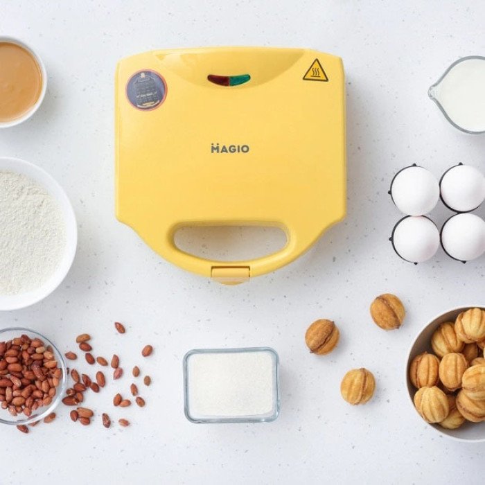 Вафельниця-Горішниця MAGIO МG-391, 750 Вт, якісна побутова вафельниця, електровафельниця