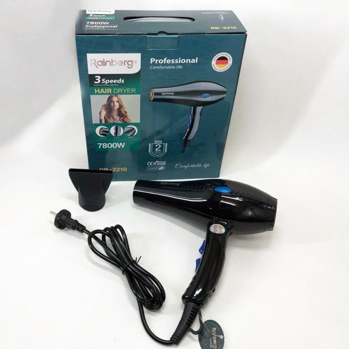 Фен для сушіння волосся Rainberg RB-2210