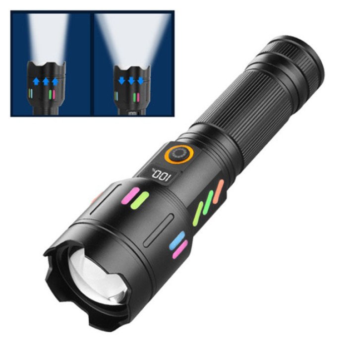 Ліхтар NIGHT VISION FLUORESCENCE X83 WHITE LASER PM30-TG, світлодіодний ручний акумуляторний портативний