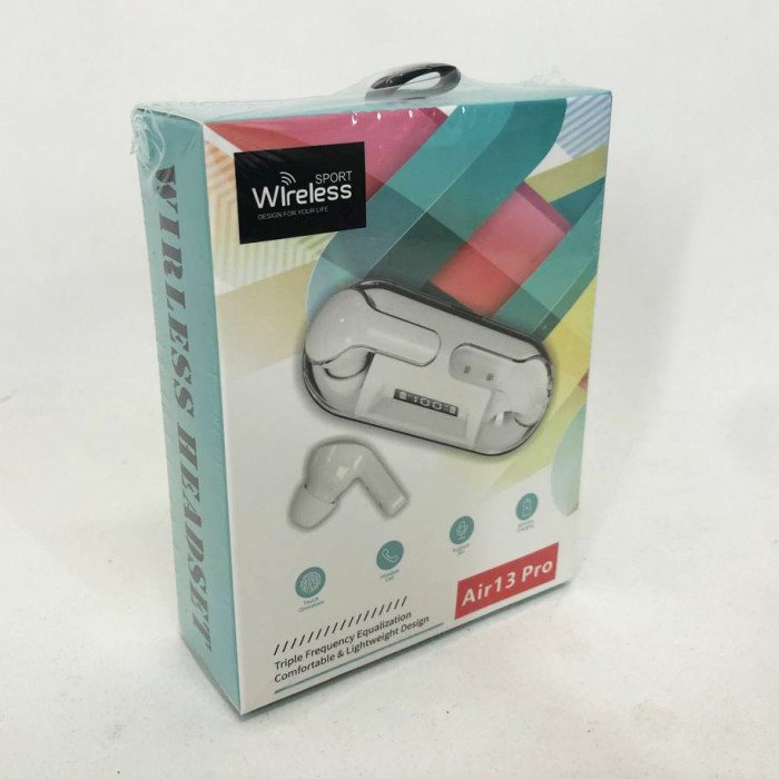 Бездротові навушники Air 13 Pro Bluetooth сенсорні з шумопоглинанням, навушники для бігу