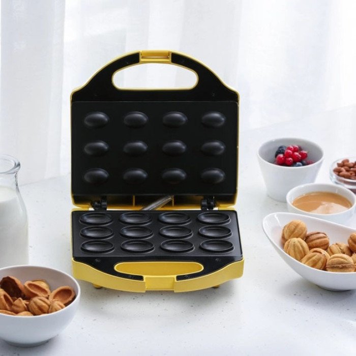 Вафельниця-Горішниця MAGIO МG-391, 750 Вт, якісна побутова вафельниця, електровафельниця