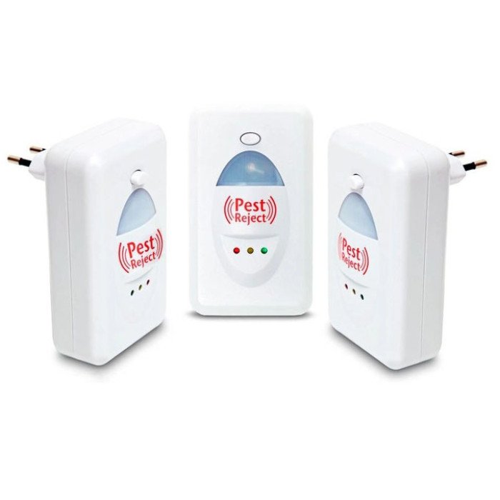 Ультразвуковий відлякувач гризунів мишей щурів та тарганів Pest Reject HK02 від мережі, смерть гризунам
