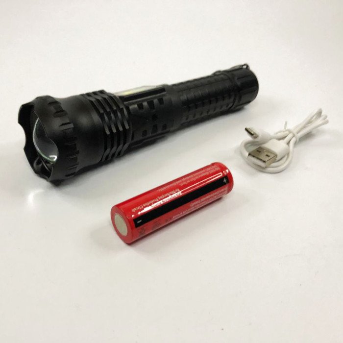 Тактичний ліхтар Police BL-A95-P50+COB (2 режими), надпотужний ліхтарик, Ліхтарик світлодіодний для туриста