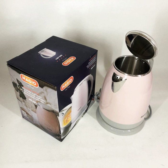 Чайник електричний Magio MG-981 1.5 л, чайник дисковий, гарний електричний чайник