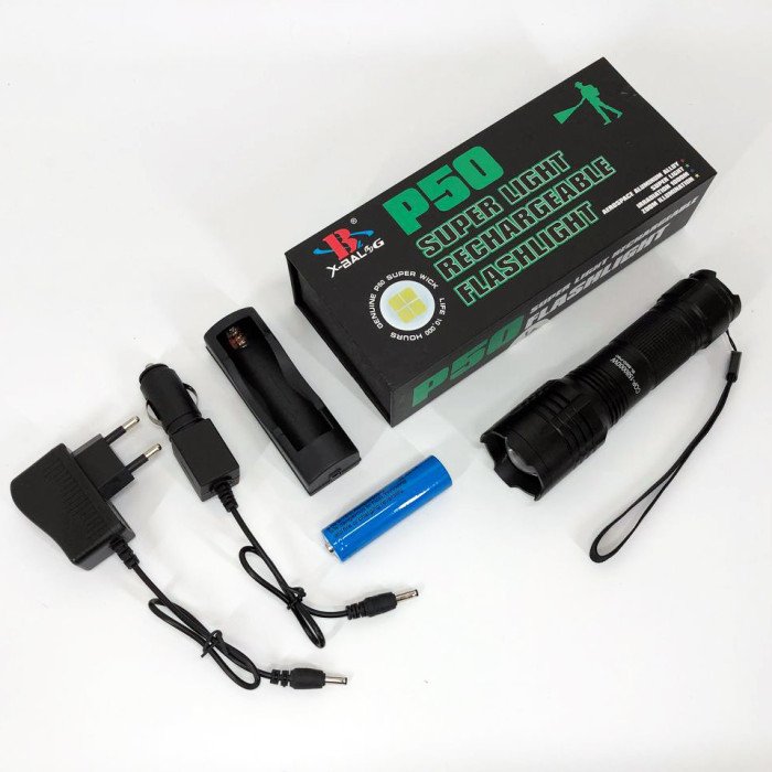 Кишеньковий тактичний ліхтар Bailong BL-8900-P50 акумуляторний ліхтар 12 та 220 Вт, кишеньковий міні ліхтар
