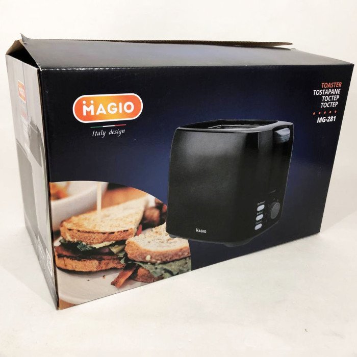 Тостер MAGIO MG-281, електронні тостери, маленький тостер, тостерниця для бутербродів