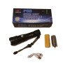 Ручний акумуляторний світлодіодний ліхтар Police X-Balog BL-1827-P90 переносний з USB заряджанням оптичним зумом і металевим корпусом + ремінець на руку