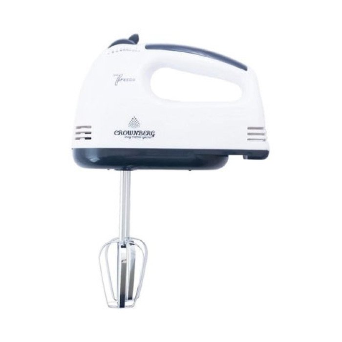 Міксер Crownberg CB-7322 з віночками та гаками для тесту 300 Вт, ручний міксер для кухні, кухонний міксер