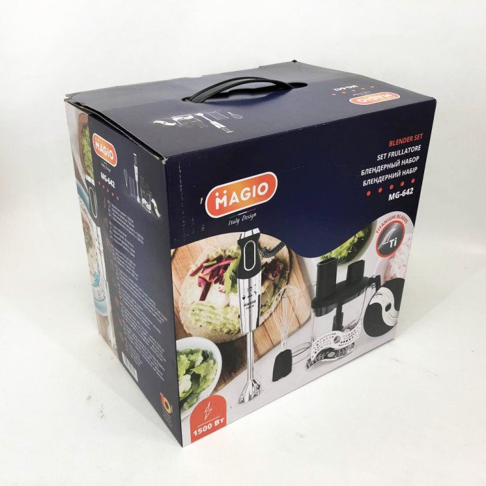 Блендер MAGIO MG-642, блендер для дитячого пюре, блендер для дому, блендер для кухні, електричний