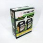 Портативний ліхтар лампа JY-978B акумуляторний із сонячною панеллю + Power Bank. Колір: зелений