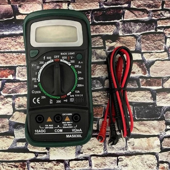 Мультиметр універсальний цифровий тестер Mastech MAS830L, професійний тестер, для дому