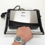 Гриль електричний Domotec MS-7708 притискний контактний з антипригарним гранітним покриттям 1000 W
