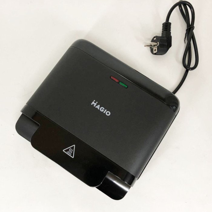 Бутербродниця MAGIO MG-378 750 Вт з антипригарним покриттям, Настільний гриль електричний-притискний