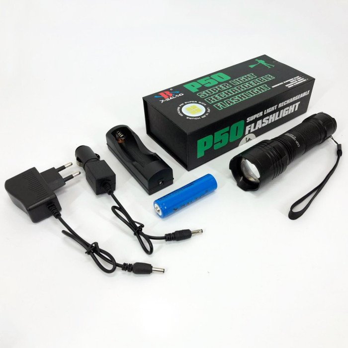 Кишеньковий тактичний ліхтар Bailong BL-8900-P50 акумуляторний ліхтар 12 та 220 Вт, кишеньковий міні ліхтар