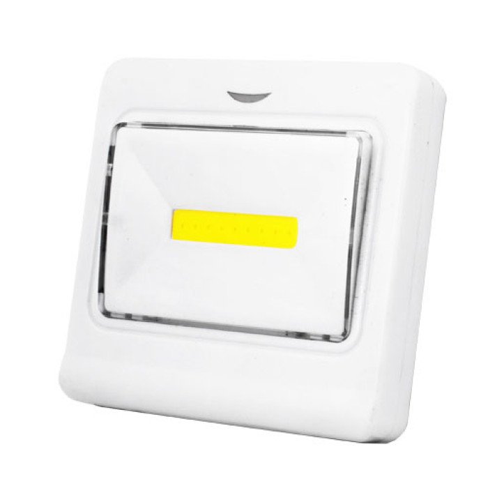 Підсвічування універсальне у вигляді вимикача 1701/K10-COB магніт липучка 3хAAA