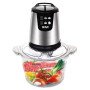 Універсальний подрібнювач кухонний RAF R.7009B чоппер зі скляною чашею 2л 800 Вт