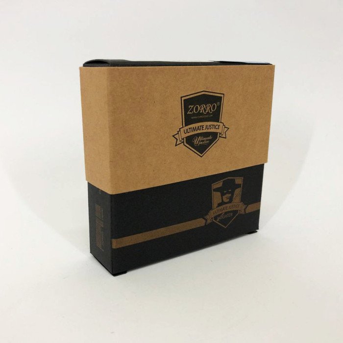 Запальничка бензинова Zorro HL-341, подарункова запальничка сувенірна, запальничка в подарунковому футлярі