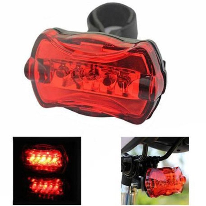 Велоліхтар STOP 198-5LED на батарейках 2xAAA