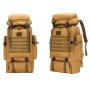 Армійський рюкзак тактичний 70 л Водонепроникний туристичний рюкзак. Колір: койот