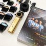 Професійна машинка для стрижки волосся VGR V-001 з дисплеєм 9000 об/хв та 10 насадками. Колір: золотий