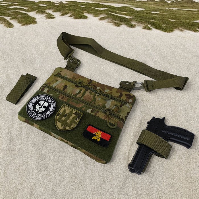 Чоловіча тактична сумка барсетка, Рюкзак чоловічий військовий тактичний, Нагрудна сумка кобура