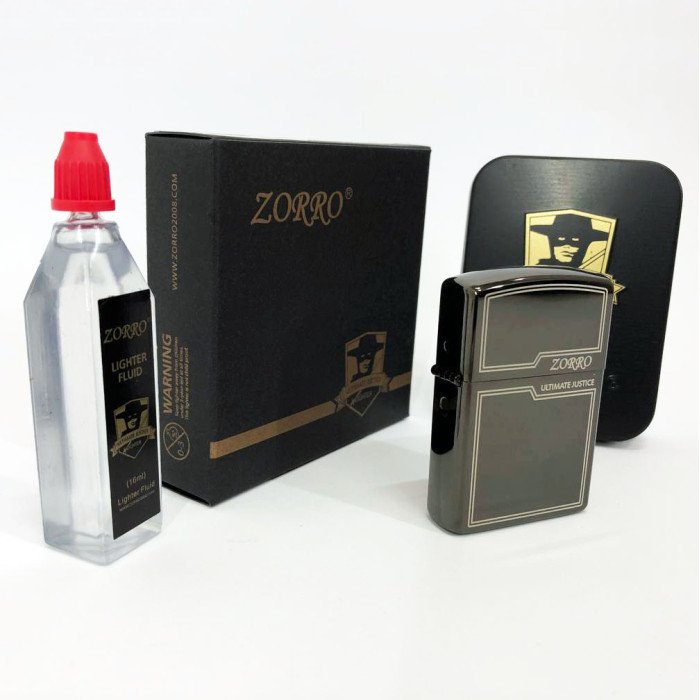 Запальничка бензинова Zorro HL-300, запальничка на день народження, запальничка у подарунковому футлярі