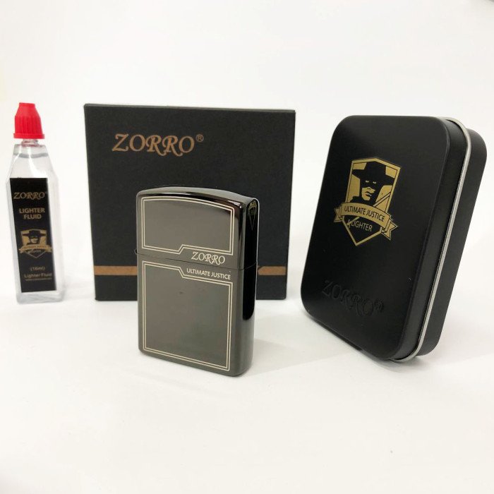 Запальничка бензинова Zorro HL-300, запальничка на день народження, запальничка у подарунковому футлярі