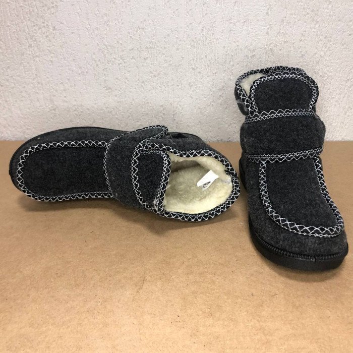 Черевики жіночі хутряні утеплені з застібкою 37 розмір, Бабусі жіночі домашні, Тапочки з хутром