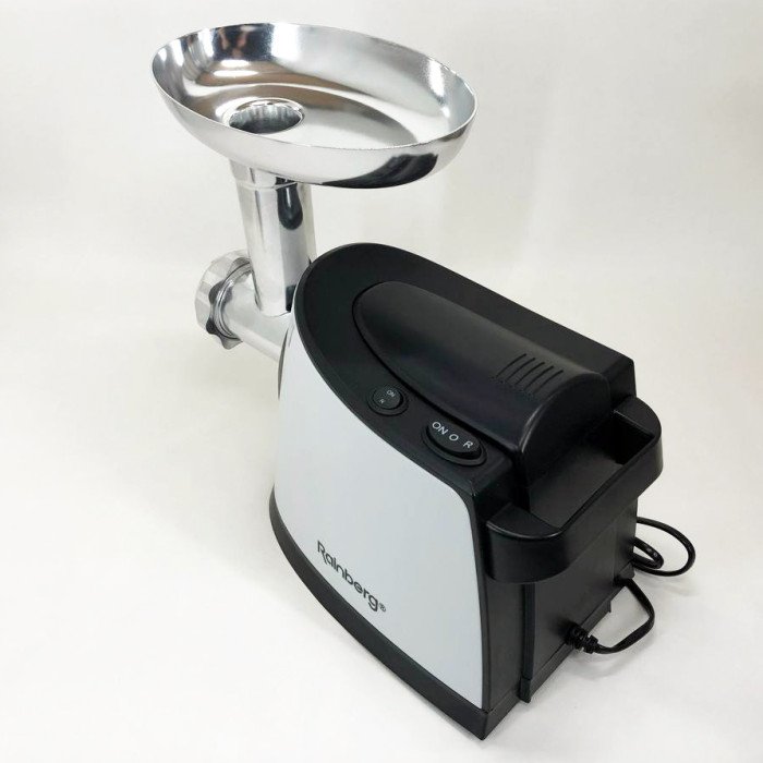 Електром'ясорубка з соковижималкою Rainberg RB-674 3000W, електром'ясорубка для шатківниці, потужна м'ясорубка