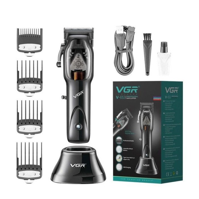 Машинка для стрижки волосся VGR Hair Clipper V-653 Voyager, бездротова електробритва, для дому