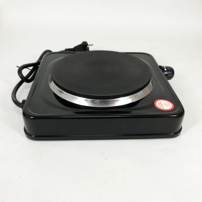 Плита електрична Suntera SP-1920, електроплита для дачі, електроплита 1000 w. Колір: чорний