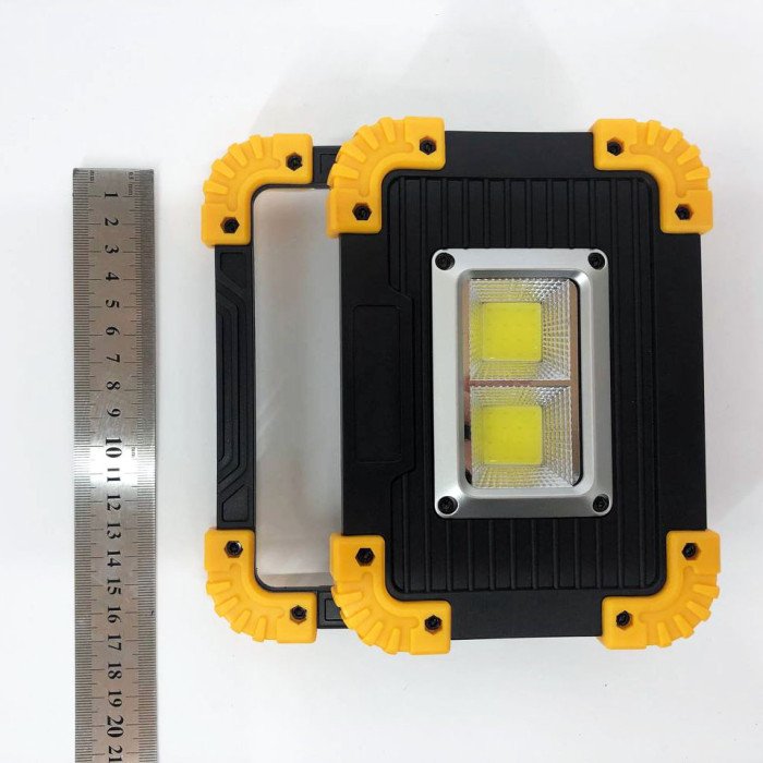 Прожектор світлодіодний Ліхтар L812-20W-2COB 1W power bank, світлодіодні переносні прожектори