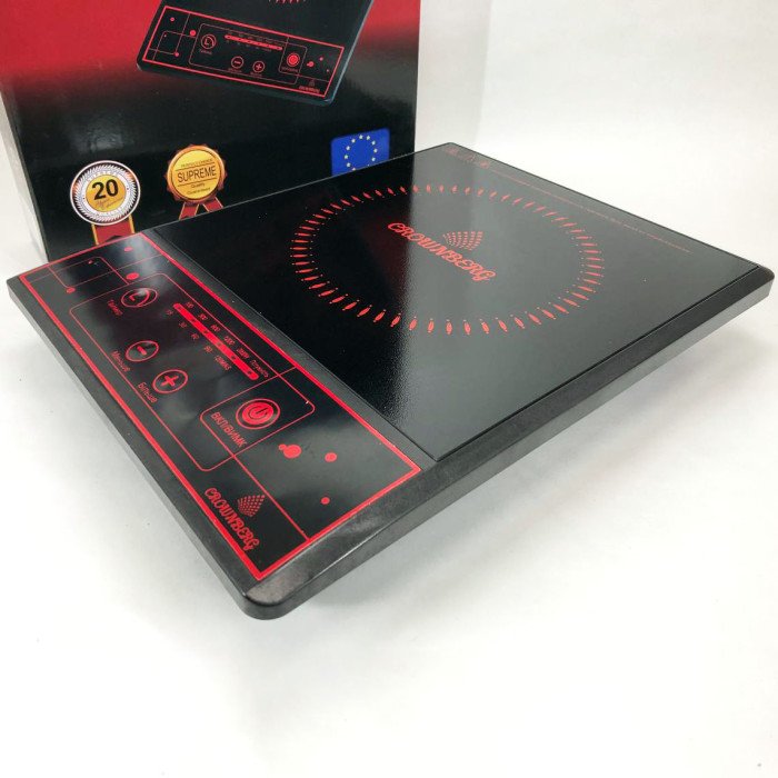 Плита настільна інфрачервона Crownberg CB-1322 одна комфорка 2000Вт